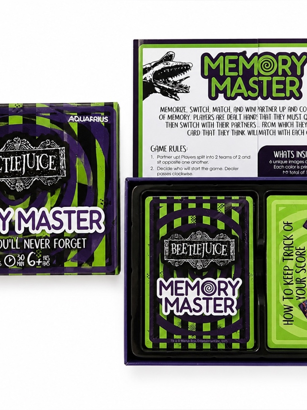 Beetlejuice Memory Master Card Game NEW Sealed Cards | Never Played - Picture 2 of 3